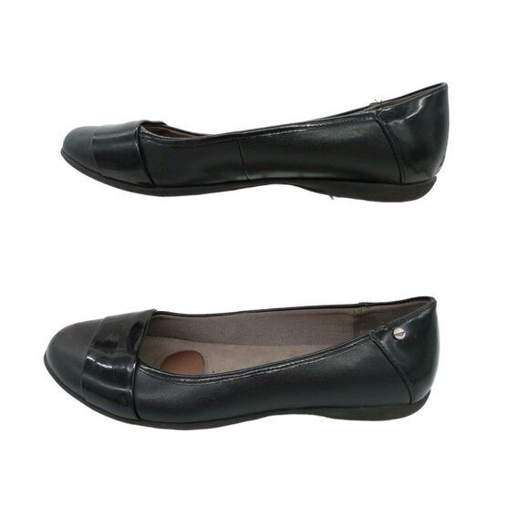 Life Stride Velocity Women’s 11M Black Flats Memory Foam Shoes Slip Ons Flex - Picture 3 of 7